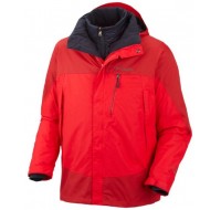 Columbia Men's Lhotse Mountain II Interchange Jacket, Bright Red