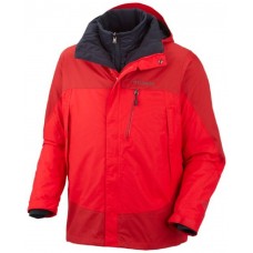Columbia Men's Lhotse Mountain II Interchange Jacket, Bright Red