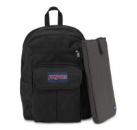 JanSport Digital Student Back Pack, Black/Forge Grey