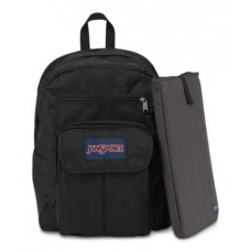 JanSport Digital Student Back Pack, Black/Forge Grey