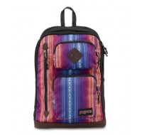 JanSport Houston Backpack, Vivid Purple Acapulco Ombre Stripe