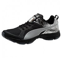 Puma Mobium Ride NightCat Powered Men's Running Shoes Black/Silver Metallic