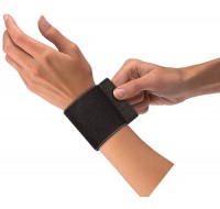 Mueller Wrist Support withloop Elastic, Black