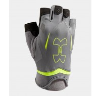 Under Armour Men's Flux Half-Finger Training Gloves, Grey